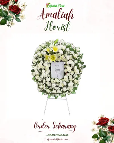 Krans Bunga Duka Cita di Tarogong Kidul